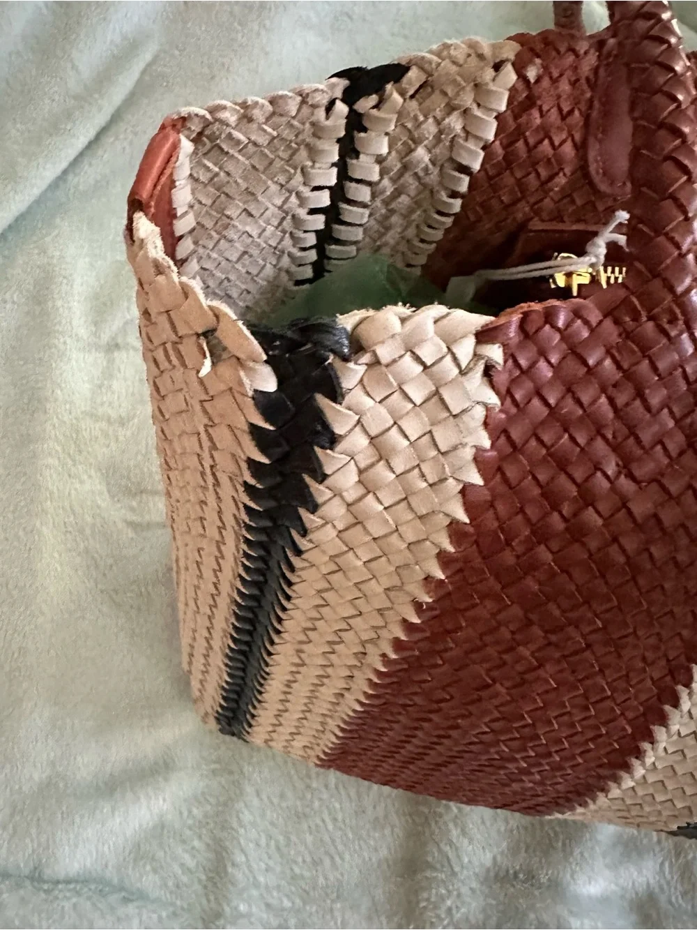 madewell • signature woven tote in stripe - Picture 5 of 7
